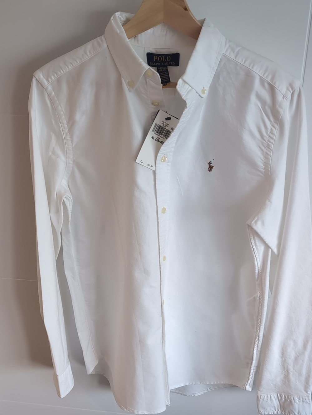 Polo Ralph Lauren Boys White Oxford Shirt | XL 18-20 | NWT